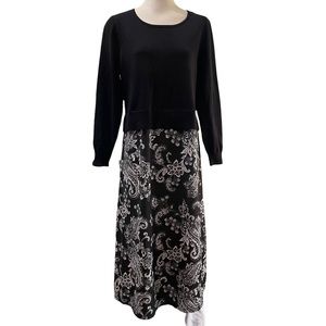 Hailey Lyn Black Dress Size Large With Tag